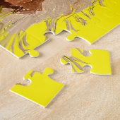 パズル、かわいい犬、楽しいことが好きです ジグソーパズル (側面)