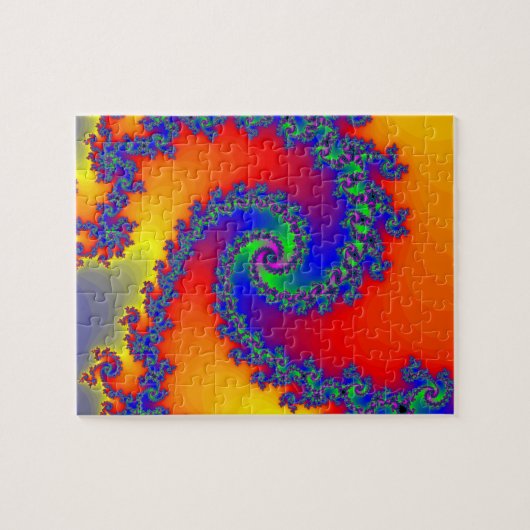 パズル:らせんフラクタルデザイン ジグソーパズル (横)