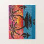 パズル – アイランドサンセット (縦)