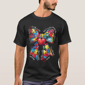 パズル オートイズム リボン コケット オートイズム ボウ オートイズム モ Tシャツ
