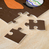 パズル「カック・カックとアヒル&エッグ。子供の名前。 ジグソーパズル (側面)