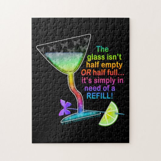 パズル – ガラス半分 (縦)