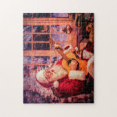 パズル、キャロルを歌っているサンタ ジグソーパズル (縦)