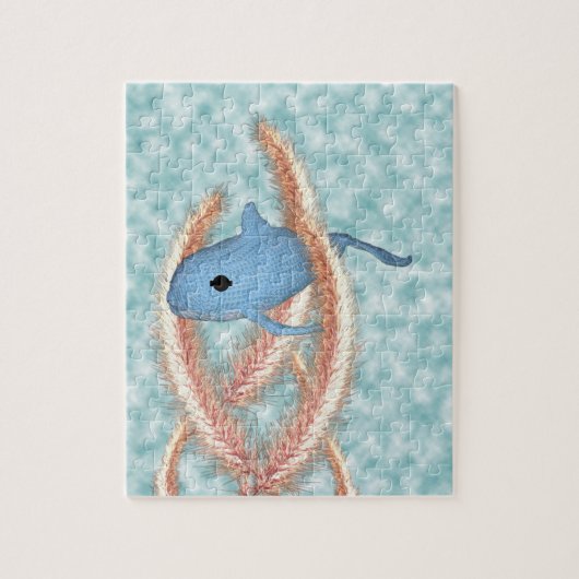 パズル – クジラが草を泳ぐ (縦)