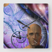 パズル スクエア壁時計 (正面)