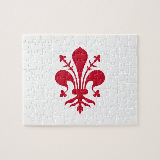 パズル(トスカーナ州フィレンツェ国旗) ジグソーパズル (横)