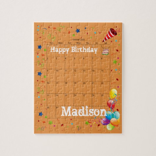 パズル、ハッピーバースデー2022年10月ジグソーパズル ジグソーパズル (縦)