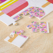 パズル - ピンク、緑、黄色の氷棒 (側面)