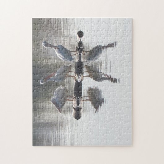 パズル – ペリカンと反射 (縦)