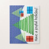 パズル – ホリデーツリーとプレゼント (縦)