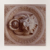 パズル – ライオンヘッドドアノッカー (横)