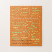 パズル/先住民アメリカ名/メトロポリームデザイン