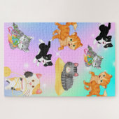 パズル（子猫3匹1014匹） ジグソーパズル (横)