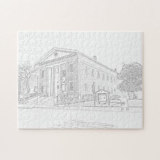 パズル-建物から色 ジグソーパズル (横)