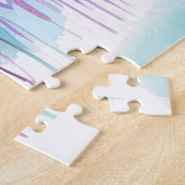 パズル – 水彩シリーズ：クラゲ開花 (側面)