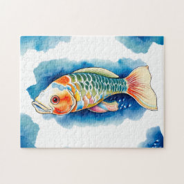 パズル – 水彩シリーズ：コイ