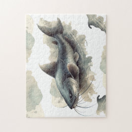 パズル – 水彩シリーズ：ナマズ