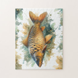 パズル – 水彩シリーズ：鯉