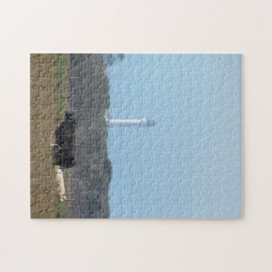 パズル – 灯台と牛 (横)