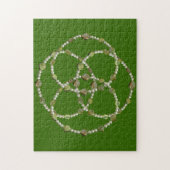 パズル – 真珠と石が交差 (縦)