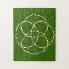 パズル – 真珠と石が交差