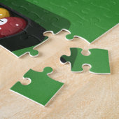 パズル:緑のプールボール感じ ジグソーパズル (側面)