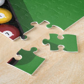 パズル:緑のプールボール感じ ジグソーパズル (側面)