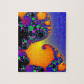 パズル：緩和曲線フラクタルデザイン ジグソーパズル (縦)