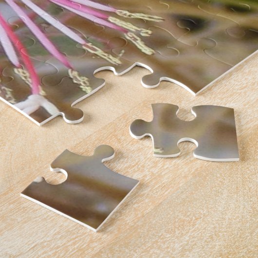 パズル – 繊細なピンクの花 (側面)