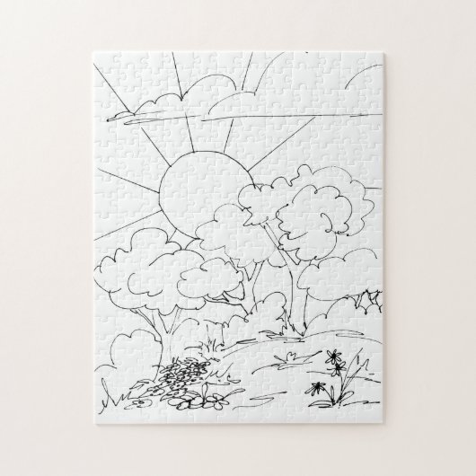 パズル – 色の夜明け (縦)