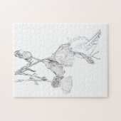 パズル – 花の蝶 (横)