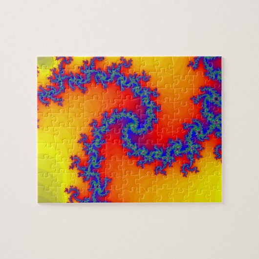 パズル: 螺線形のフラクタルデザイン ジグソーパズル (横)