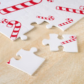 パズル – 赤キャンディーキャンズと文字 (側面)