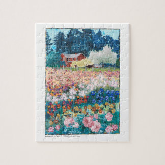 パズル-農場の芸術のキルトの春 ジグソーパズル