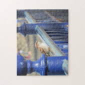 パズル – 鉄柵のスパロー (縦)