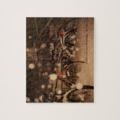 パズル: 雪の自転車 ジグソーパズル (縦)