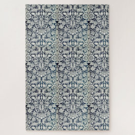 パズル – 青と白の壁紙デザイン