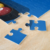 パズル:青のプールボール感じ ジグソーパズル (側面)