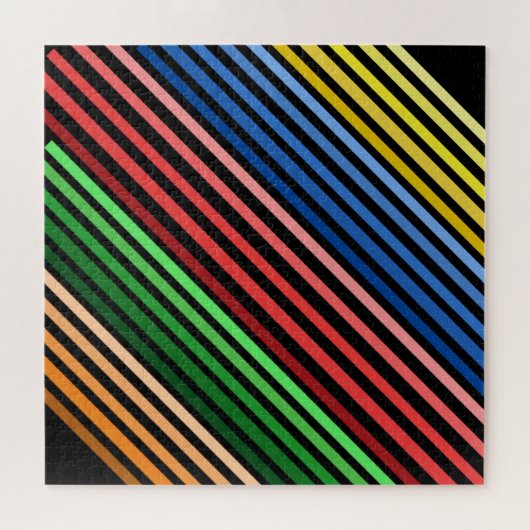 パズル – 黒の色付き線 (横)