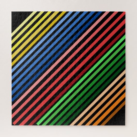 パズル – 黒の色付き線 (縦)