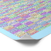 パズル#1：数式 – 標準解 ポスター (角)