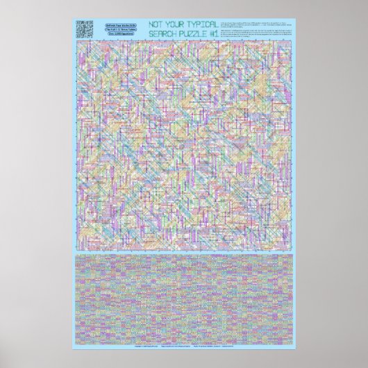 パズル#1：数式 – 標準解 ポスター (正面)