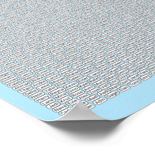 パズル#2:名前 – 標準 ポスター (角)