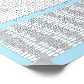 パズル#4：スペルミス – 標準 ポスター (角)