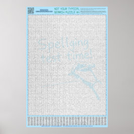 パズル#4：スペルミス – 標準 ポスター