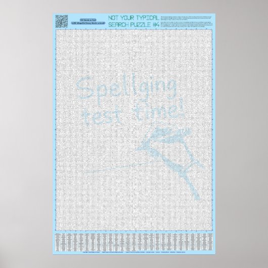 パズル#4：スペルミス – 標準 ポスター (正面)