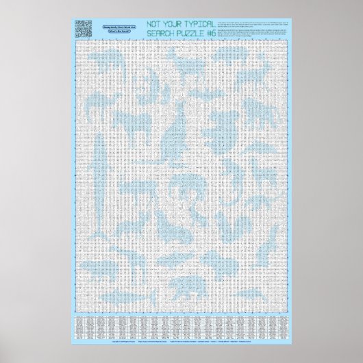 パズル#6：動物グループ – 標準 ポスター (正面)