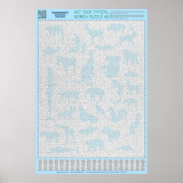 パズル#6：動物群 – カオス ポスター