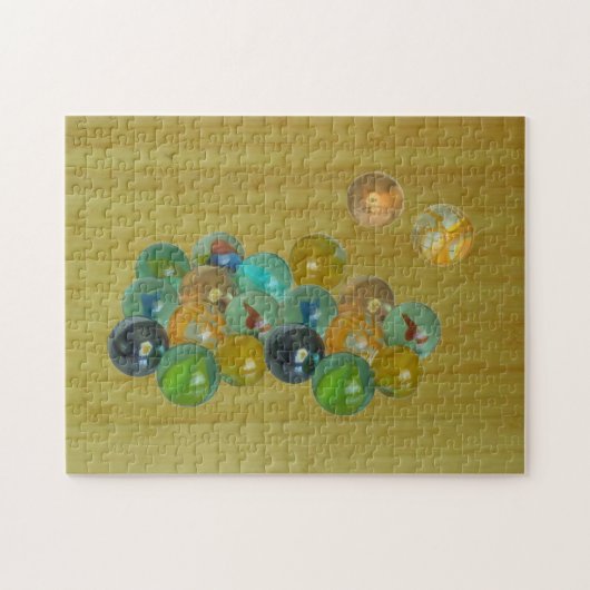 パズル- Bamboo Floorのビー玉 ジグソーパズル (横)