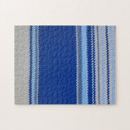 パズル- Crochetに青ストライプい ジグソーパズル